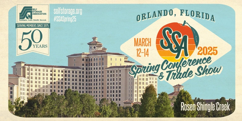 selfstorage.org 50 year anniversary Spring Conference & Trade Show at Rosen Shingle Creek in Orlando, FL